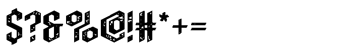Carpenter Texture Font OTHER CHARS