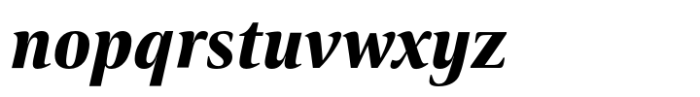 Carrara Fina Black Italic Font LOWERCASE