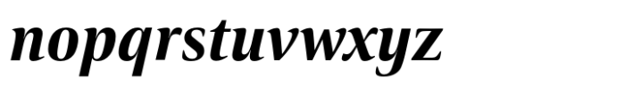 Carrara Fina Extrabold Italic Font LOWERCASE