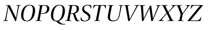 Carrara Fina Italic Font UPPERCASE