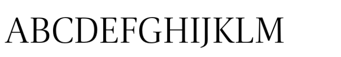 Carrara Fina Light Font UPPERCASE