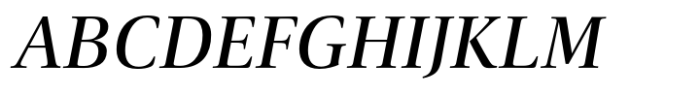 Carrara Fina Medium Italic Font UPPERCASE