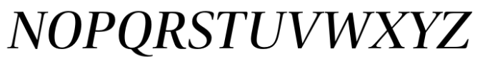 Carrara Fina Medium Italic Font UPPERCASE