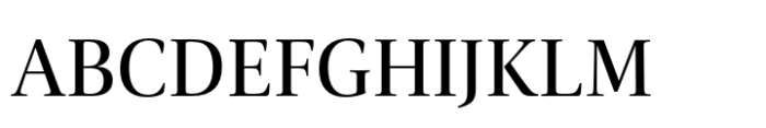 Carrara Fina Medium Font UPPERCASE