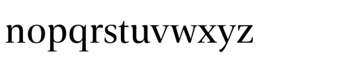 Carrara Fina Medium Font LOWERCASE