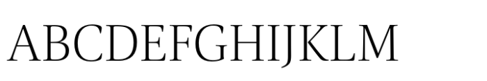 Carrara Fina Thin Font UPPERCASE