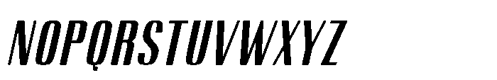 Carrieson  Bold Italic Font UPPERCASE