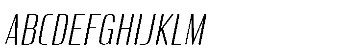 Carrieson  Extra Light Italic Font UPPERCASE