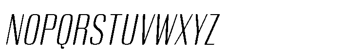 Carrieson  Extra Light Italic Font UPPERCASE
