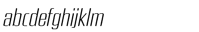 Carrieson  Extra Light Italic FONT