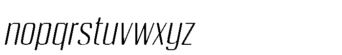 Carrieson  Extra Light Italic Font LOWERCASE