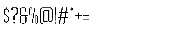 Carrieson  Extra Light Font OTHER CHARS