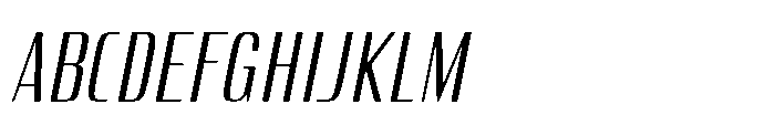 Carrieson  Light Italic Font UPPERCASE