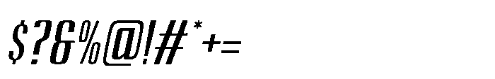 Carrieson  Medium Italic Font OTHER CHARS