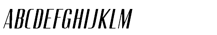 Carrieson  Regular Italic Font UPPERCASE