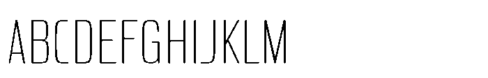 Carrieson  Thin Font UPPERCASE