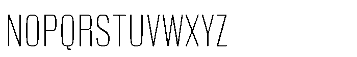 Carrieson  Thin Font UPPERCASE