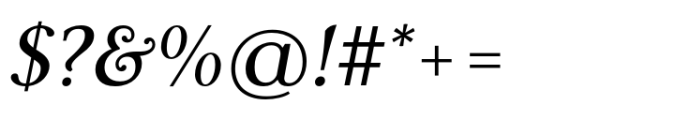Carrig Basic Italic Font OTHER CHARS