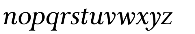 Carrig Basic Italic Font LOWERCASE