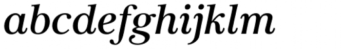 Carrig Pro Medium Italic Font LOWERCASE