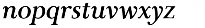 Carrig Pro Medium Italic Font LOWERCASE