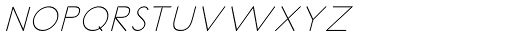Carrinady Thin Italic Font LOWERCASE