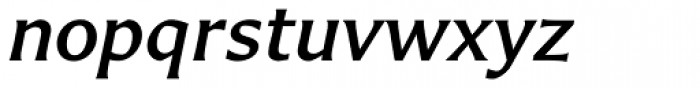 Carter Sans Pro Medium Italic Font LOWERCASE