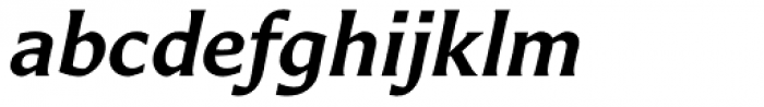 Carter Sans Pro SemiBold Italic Font LOWERCASE