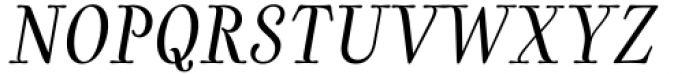 Cartes Condensed Regular Italic Font UPPERCASE