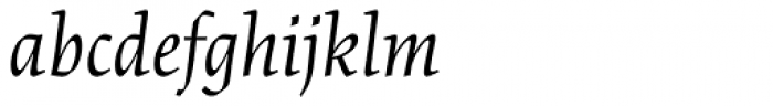 Cartier Book Italic Font LOWERCASE