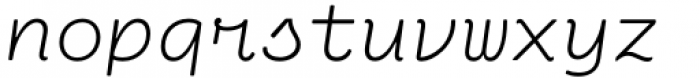 Cartograph CF Thin Italic Font LOWERCASE