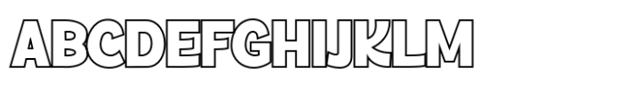 Cartoon Splash Outline FONT
