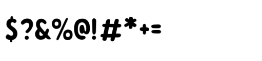 Cartooner Round Font OTHER CHARS