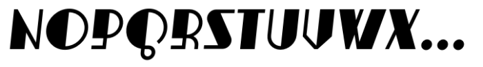 Caruso Black Oblique Font UPPERCASE