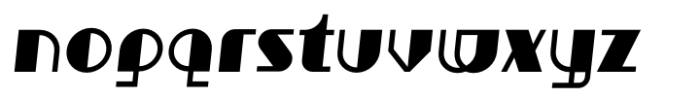 Caruso Black Oblique Font LOWERCASE