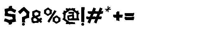 Carved Lines Font OTHER CHARS