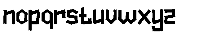 Carved Lines Font LOWERCASE