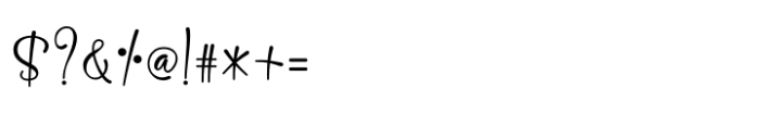 Carylina Regular Font OTHER CHARS