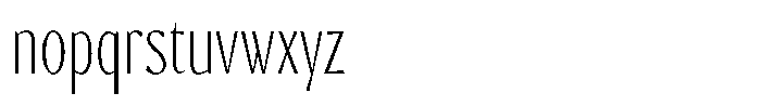 Casablanco Thin Font LOWERCASE