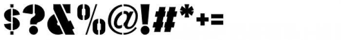 Casemark Stencil JNL Regular Font OTHER CHARS