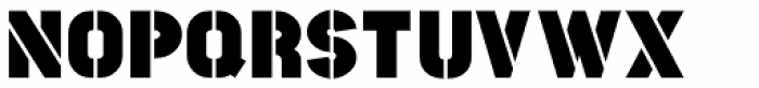Casemark Stencil JNL Regular Font UPPERCASE