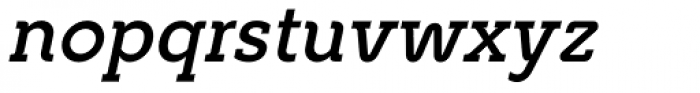Caseta Slab Bold Italic Font LOWERCASE