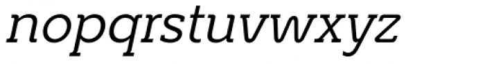 Caseta Slab Italic Font LOWERCASE