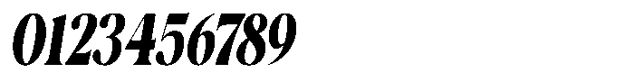 Casimo Black Condensed Oblique Font OTHER CHARS