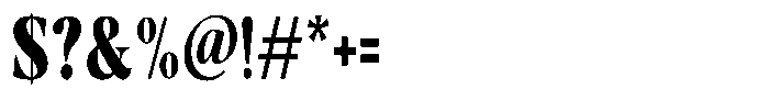 Casimo Black Condensed Font OTHER CHARS