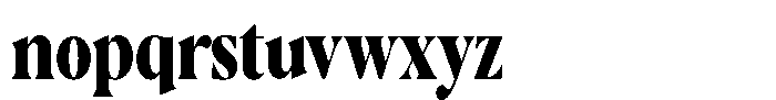 Casimo Black Condensed Font LOWERCASE