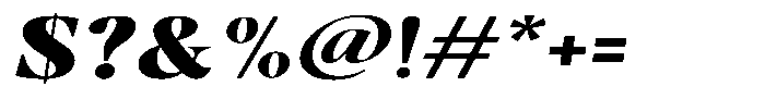 Casimo Black Expanded Oblique Font OTHER CHARS