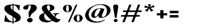 Casimo Black Expanded Font OTHER CHARS