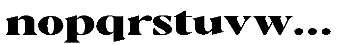 Casimo Black Expanded Font LOWERCASE