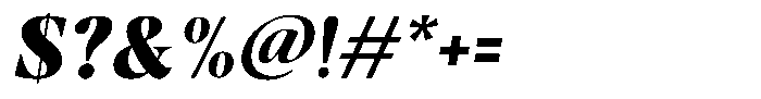 Casimo Black Oblique Font OTHER CHARS